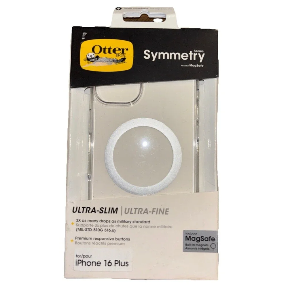 NEW OtterBox Symmetry Clear MagSafe Ultra Slim Case for Apple iPhone 16 Plus